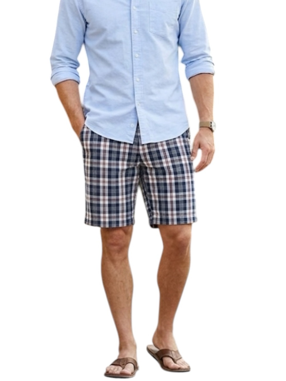 American Eagle Outfitters Multicolor Plaid Classic Length Y2K Shorts Size 38